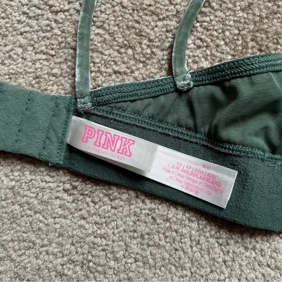 Victoria’s Secret Sage Green Crushed Velvet Bralette - XS - Picture 3 of 4
